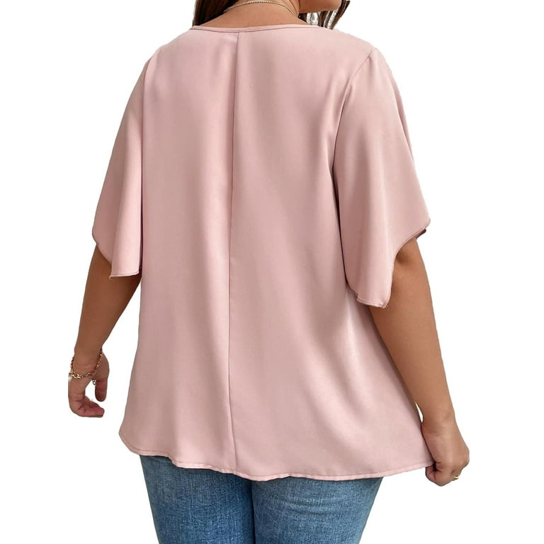 plus size blouses at walmart