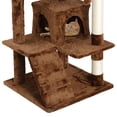 thumbnail image 6 of ZENSTYLE 53" H Cat Tree Scratching Post Condo Tower Pet Kitty Playhouse, Brown, 6 of 7
