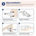 thumbnail image 4 of EcoNesxp 2-pack full coverage cabinet door hinges 105 degree adjustable concealed kitchen cabinet hinge pair 1 pair full coverage cabinet door hinges 105 degree adjustable concealed kitchen cabinet h, 4 of 5