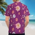 thumbnail image 6 of High Quality Hawaiian Shirts for Men Short Sleeve Aloha Beach Shirt Floral Summer Casual Button Down Shirts Blouses VNCH4P, 6 of 7