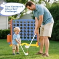 thumbnail image 6 of KORIMEFA Jumbo 4-to-Score Giant Game Set 4 in a Row Connect Game Perfect for Kids Adults Outdoor Holiday Party Family yard Game, Orange, 6 of 8