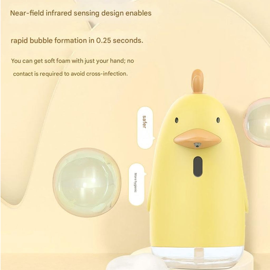 Automatic Foaming Soap Dispenser Lovely Ducks Touchless Hand Soap Foam Dispenser Induction Hand Washer for Hotel Bathroo