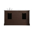 thumbnail image 5 of Elegant Decor Americana 60" Wood Double Bathroom Vanity in Brown Teak, 5 of 12
