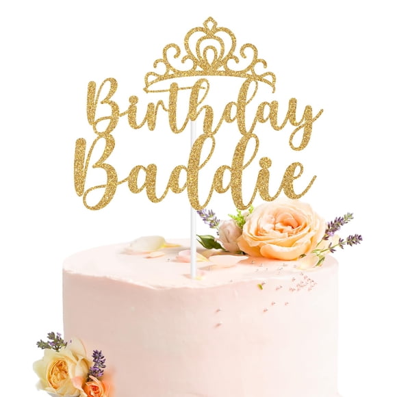Cake Topper Goilpanitdia Birthday Baddie Happy Birthday