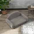 thumbnail image 7 of Raised Dog Sofa Elevated Pet Bed for Small & Medium Dogs Grey, 7 of 7