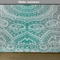 thumbnail image 6 of Ambesonne Grey and Teal Place Mats Set of 4, Mandala Occult Motif, Standard Size, Teal Grey, 6 of 6