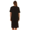 thumbnail image 3 of Just Love Short Sleeve Nightgown Sleep Dress for Women (Black - Pray More Worry Less, Small), 3 of 3