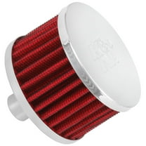 K&N Vent Air Filter / Breather: Washable and Reusable: 0.75 in (19 mm) Flange ID; 2 in (51 mm) Height; 3 in (76 mm) Base; 3 in (76 mm) Top , 62-1160