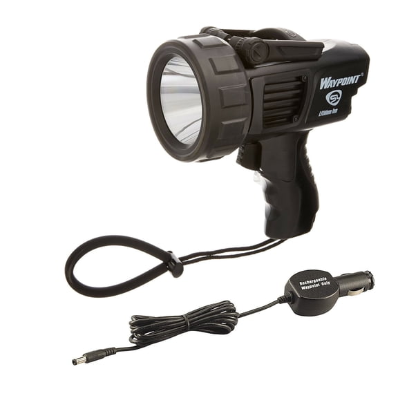 STREAMLIGHT Waypoint 400 Rechargeable 120V AC Black Spotlight With 12V DC Cord