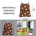 thumbnail image 2 of Easygdp Sloths Need More Coffee Drawstring Backpack Gym Bag,Sport Gym Sackpack,Gym Sack with Side Pocket for Men Women, 2 of 6