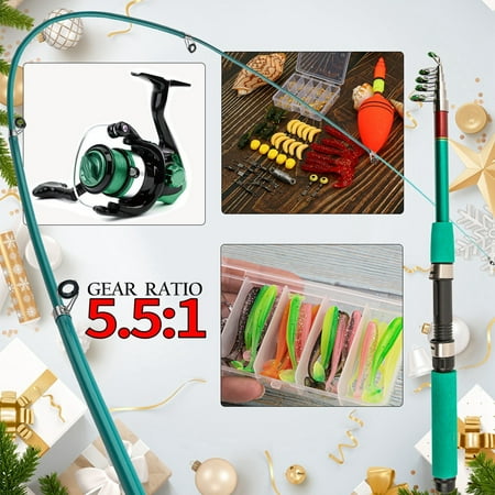 Hooks And Bead Chain Swivels Candied Peel Wedding Ring N Glow Dingbear Telescopic Fishing Rod Mini Fishing Rod Long Range Casting Sea Fishing Rod Not Easy To Break Easy To Carry Suitable