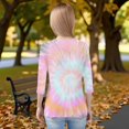 thumbnail image 4 of YOUYEDIAN Kids Girls 3/4 Sleeve Shirts 2026 Floral Graphic Tops Crewneck T-Shirt Casual Clothes Pink 4-5 Years, 4 of 4