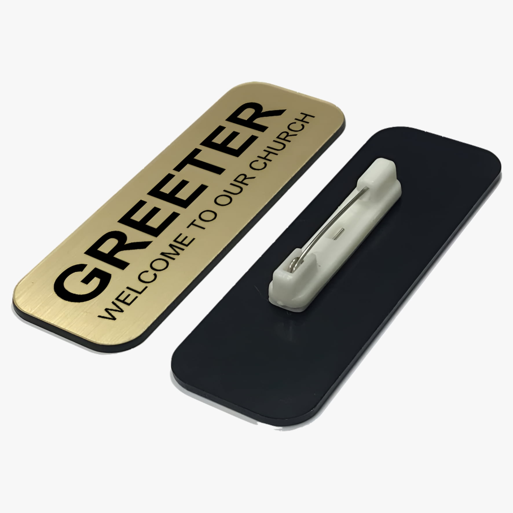 Amazon.com : Greeter Welcome to Our Church 1 x 3 Name Tag