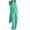 Green, variant on Plus Size Fall Outfits for Women 2 Piece Outfit Crew Neck Solid Long Blazer Pants Elastic Waist Loungewear 4XL