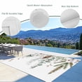 thumbnail image 6 of Outdoor Rug 5x7 ft Winter Christmas Botanical Waterproof Outdoor Patio Rug Mat Non Slip Outside Area Rugs Carpet for RV,Camping,Porch,Deck,Pool,Balconybackyard,Eucalyptus Leaf Pine Branch White, 6 of 9