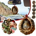 thumbnail image 3 of Pekkaxy Woodland Animal Acrylic Christmas Ornaments, Forest Tree Hanging Decorations, 3 of 8