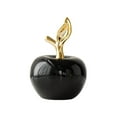 thumbnail image 2 of kowaku Apples Statue Ceramic Apples Figurine Crafts Collectible Desktop Ornament Fruit Sculpture for Office Entryway Home Dining Room Small, 2 of 9