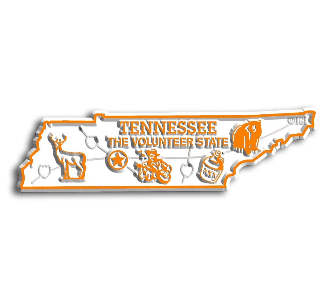 Tennessee The Volunteer State Fridge Magnet