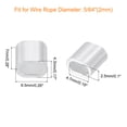 thumbnail image 2 of Unique Bargains 100 Pack Aluminum Crimping Loop Sleeve for 5/64' Diameter Wire Rope, Oval Aluminum Wire Rope Sleeve, 2 of 6