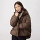 thumbnail image 5 of Chaqueta de plumón para mujer, nueva ropa de abrigo de invierno, gruesa, holgada, cálida, con capucha, ropa de pan, ropa de nieve de moda sólida, abrigos acolchados cortos, 5 of 5