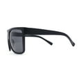 thumbnail image 3 of SA106 Limo All Black Flat Top Oversize Gangster Rectangle Sunglasses Matte Black, 3 of 4