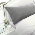 thumbnail image 2 of Unique Bargains Solid 90GSM Microfiber Body Pillow Case Grey 20"x48", 2 of 8