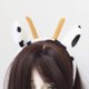 thumbnail image 1 of OHDUJK vaca divertida buey diablo cuerno felpa diadema Animal de dibujos animados pelo aro maquillaje lavado cara vacaciones Cosplay tocado LingWen 8390612100246, 1 of 1