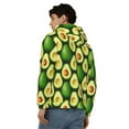 thumbnail image 4 of Honeii Avocado Print Hoodies for Men, Pullover & Full Zip, Breathable Zip up Hoodie, Sweatshirt-Small, 4 of 5