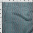 thumbnail image 4 of oneOone Polyester Spandex Teal Blue Fabric Block Craft Projects Decor Fabric Printed By The Yard 56 Inch Wide-LH, 4 of 6