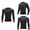 Black, variant on TUOBARR Long Sleeved Running Breathable Sweatwicking Quick DryingTight Top Perfect Sleeve
