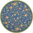 thumbnail image 3 of SAFAVIEH Chelsea Beryl Floral Wool Area Rug, Light Blue, 4'6" x 6'6" Oval, 3 of 9
