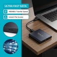 thumbnail image 6 of 128TB External Hard Drive Portable SSD High Speed USB,HMB & SLC Cache High Speed Storage for Gaming PC, Laptop, Desktop & Workstation,Black, 6 of 7