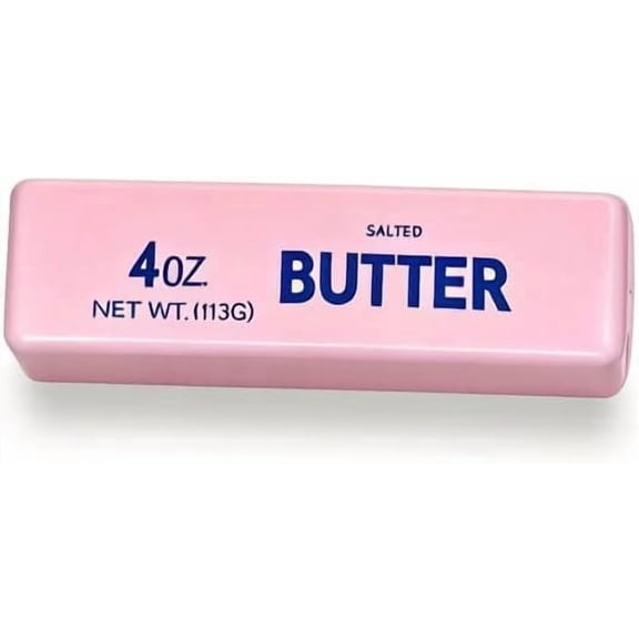 Realistic Soft Butter Stick Fidget Toys,Slow Rebound Cute Butter Squeeze Stress Balls, Slow Rising Portable Squishy for Adults Anxiety & Stress Relief, Sensory Gifts for Office, Home (Pink)