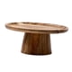 thumbnail image 4 of Soporte de pedestal para pasteles Bandeja de madera para servir aperitivos Plato para pasteles con base alta Cocina 20 centímetros, 4 of 9