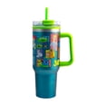 thumbnail image 3 of Termo Alto Doble Pared Con Asa Y Popote, Diseño Toy Story 30 Aniversario, Disney Pixar, Termo Color Azul Metalizado, Capacidad 1. 2 L, 3 of 9