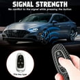 thumbnail image 4 of Xotic Tech Carbon Fiber Pattern Black Silicone Case Key Fob Cover Full Protector Holder w/Keychain Compatible with Hyundai Sonata Tucson Santa Fe 2020-2022 Keyless Entry Remote Key (5 Buttons, Black), 4 of 9