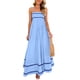 thumbnail image 1 of Vestido PRETTYGARDEN 2025 Verano Maxi Fluido Azul Claro XXL, 1 of 8