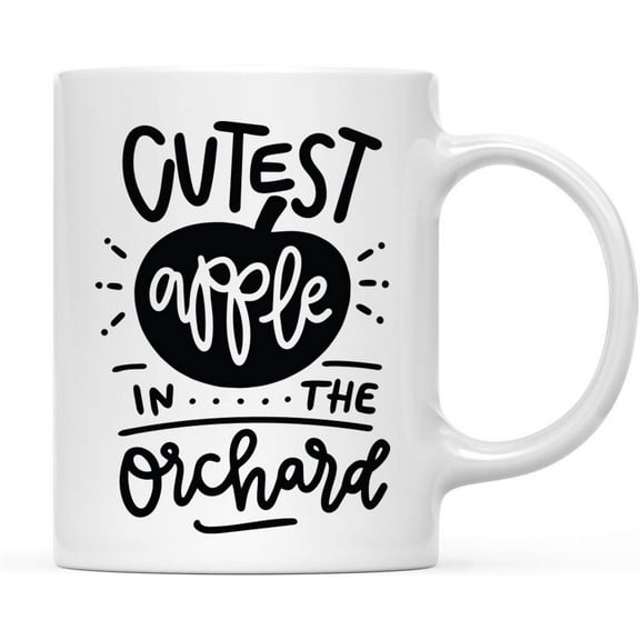 Koyal Wholesale Fall Autumn Season 11oz. Coffee Mug Gift, Cutest Apple in The Orchard, 1-Pack