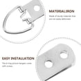 thumbnail image 4 of DEEPCRAFF 20Pcs Silver D Ring Picture Hangers for Wall Mounting and Homeowners Mirror Mounting Hardware, 4 of 7