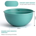 thumbnail image 6 of 24oz Unbreakable Cereal Bowls Set of 6, Wheat Straw Fiber Lightweight Reusable Plastic Bowls, Microwave & Dishwasher Safe, Stackable Kitchen Bowls for Salad, Soup, Ramen, Noodles, Oatmeal, Rice, Snac, 6 of 6