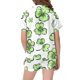 thumbnail image 4 of Odeerbi 2-12 Años Niños Niñas Verano St. Patrick'S Day Pijama de Satén Con Solapa de Muesca Conjunto de Pantalones Cortos Ropa de Dormir Conjuntos de Pijama, 4 of 5
