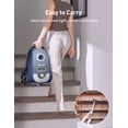 thumbnail image 3 of Vacuum Cleaner, TaoTronics Bagged Canister Vacuum Cleaner, 3.5L, H13 HEPA Filter, 5 Cleaning Tools, Pet-Friendly Vacuum Cleaner for Carpets, Hardwood Floors, Stairs, Pet Hair, Household, Blue, 3 of 7