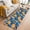 Brown, variant on 2'x6' Rug Runners for Hallways Kitchen, Orange Lemon Non Slip Entryway Beside Floor Carpet Runner, Minimalist Tropical Retro Blue Palm Leaf Washable Laundry Room Bedroom Throw Rugs Mat for Family Pet