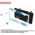 thumbnail image 3 of 1Pack License Plate Frames with Abstract Wave Line Art Pattern Includes Screws & Caps Full Accessories Included Size 6.3x12.2inch(16x31cm), 3 of 8