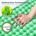 thumbnail image 2 of Mattress Topper Twin with Zippered Bamboo Cover, 3 Inch Green Tea Egg Crate Memory Foam, 2 of 7