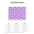 thumbnail image 2 of Throw Blanket for Couch, peace signs Purple cute Super Soft Fuzzy Comfy Warm Throw Blanket, Cuteness Lightweight Cozy Plush Flannel Blanket & Throws for Sofa and Bed All Season, 2 of 5