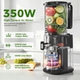 thumbnail image 3 of Extractor de jugos por prensado en frío YOYDS con boca de alimentación ancha de 5,5" y prensado lento, 3 of 8
