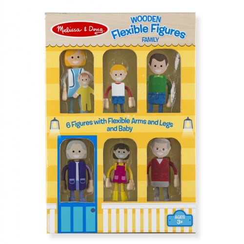 melissa and doug wooden doll family