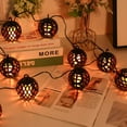 thumbnail image 4 of Guirnalda de luces solares Pamolo forma de bola de fuego para jardín patio fiesta Halloween Navidad, 4 of 5