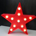 thumbnail image 2 of Luz de noche de estrella roja, luz de noche LED con pilas en forma de estrella para niños, bebé, niño, regalo de niña, guardería, decoración de pared - Luz de noche de estrella JAMW Sencillez, 2 of 5